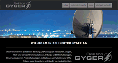 Desktop Screenshot of elektro-gyger.ch